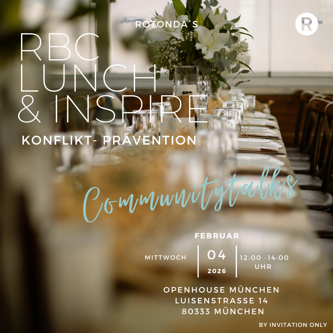 Kluge Vorsorge in Friedenszeiten: Rotonda Lunch & Inspire: Konfliktprävention